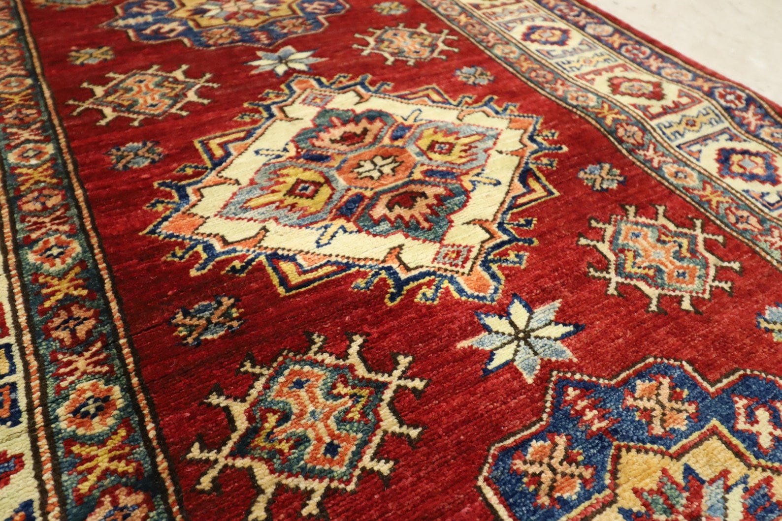 3x4 ft Red Accent Rug Afghan Tribe Hand Knotted Rug Etsy