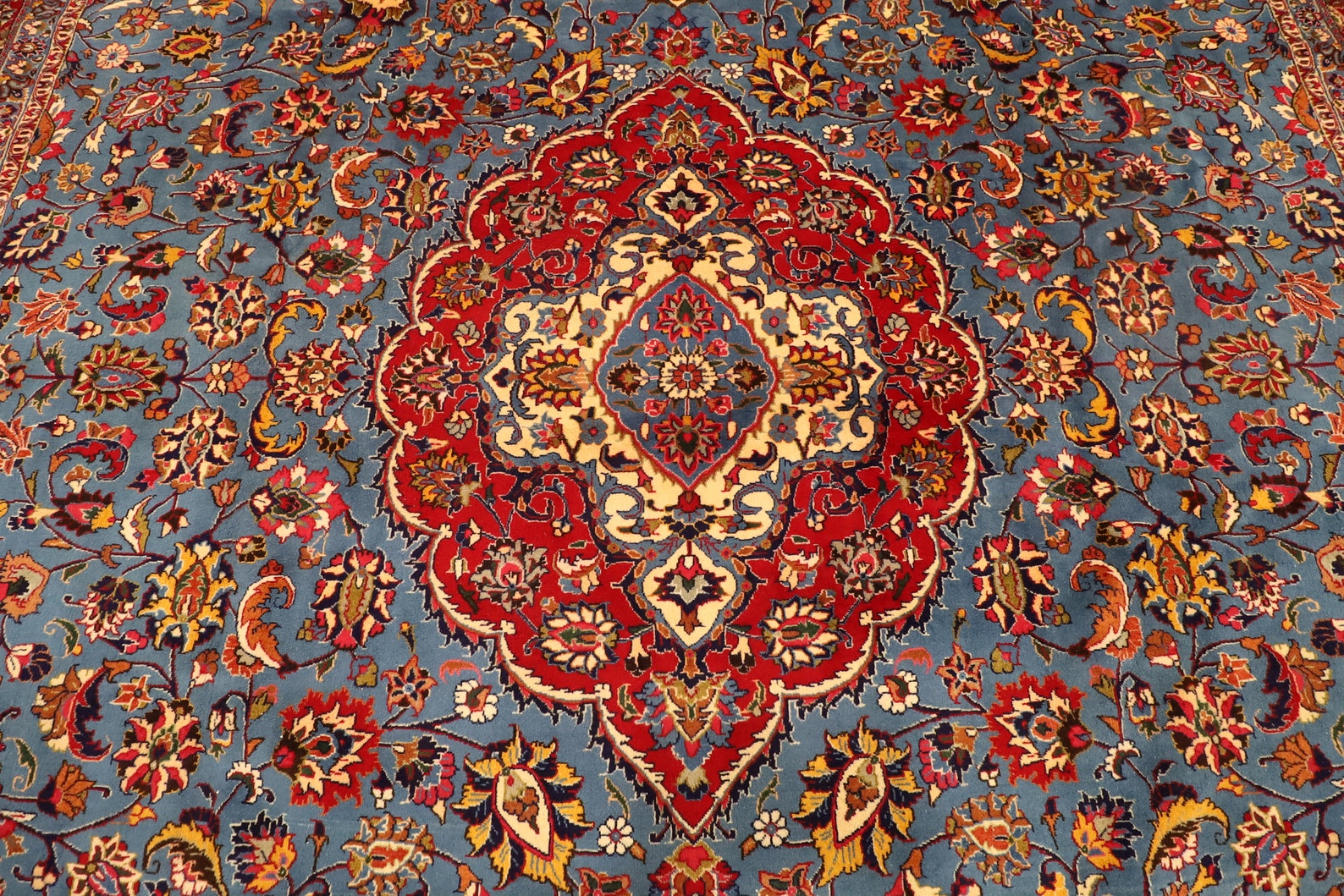 Vintage 1990s 12x16 ft Area Rug wool natural colours Hand Etsy