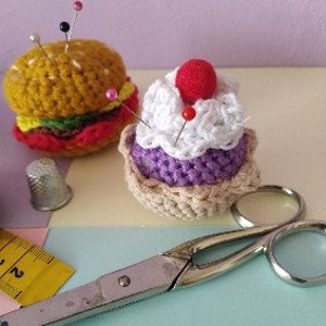 Nadelkissen Fake Food, Nadelkissen Lebensmittel, Pin Cushion, Nadelkissen in Lebensmittelform, Lebensmittel Miniaturen Bild 2