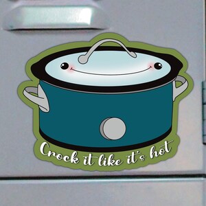 Funny Slow Cooker Turtle Cook Kitchen Cooking Gift' Rectangle Magnet