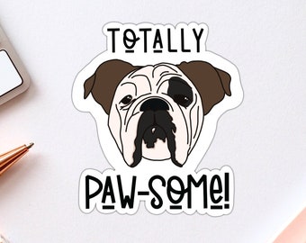 English Bulldog Puppy Lover Dog Parent Fur Mama Vinyl Sticker