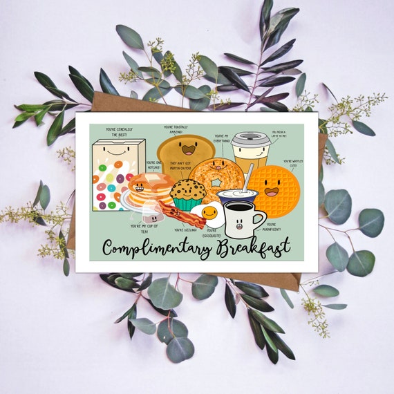 Breakfast Love | Greeting Card Breakfast Love | Greeting Card