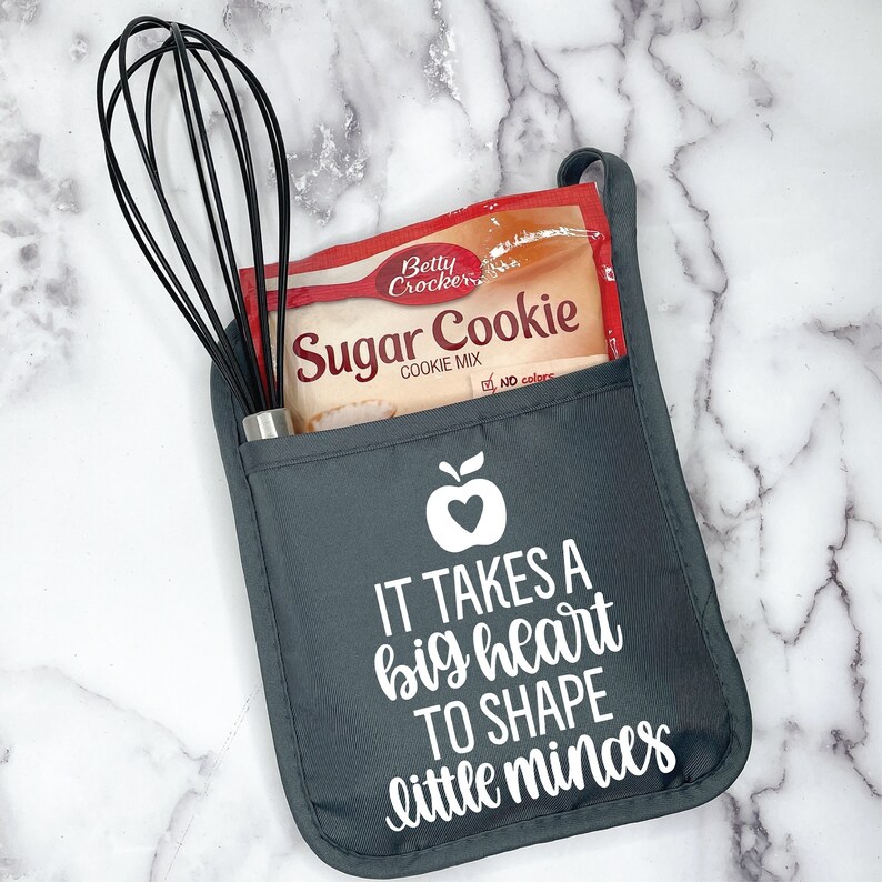 Teacher's Gift Oven Mitt Fun Pot Holder Kitchen Decor Etsy