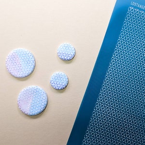 Polymer Clay Silkscreen - Flowers Pattern Silk Screens For Polymer Clay Earrings - Silkscreen Stencils For Clay Jewelry - Clay Tools