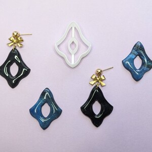 Polymer clay cutters - tools - interesting vintage shape for dangle earrings