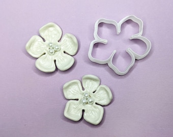 Cortador de argila de polímero de flores: ferramentas de argila para tachas e broches