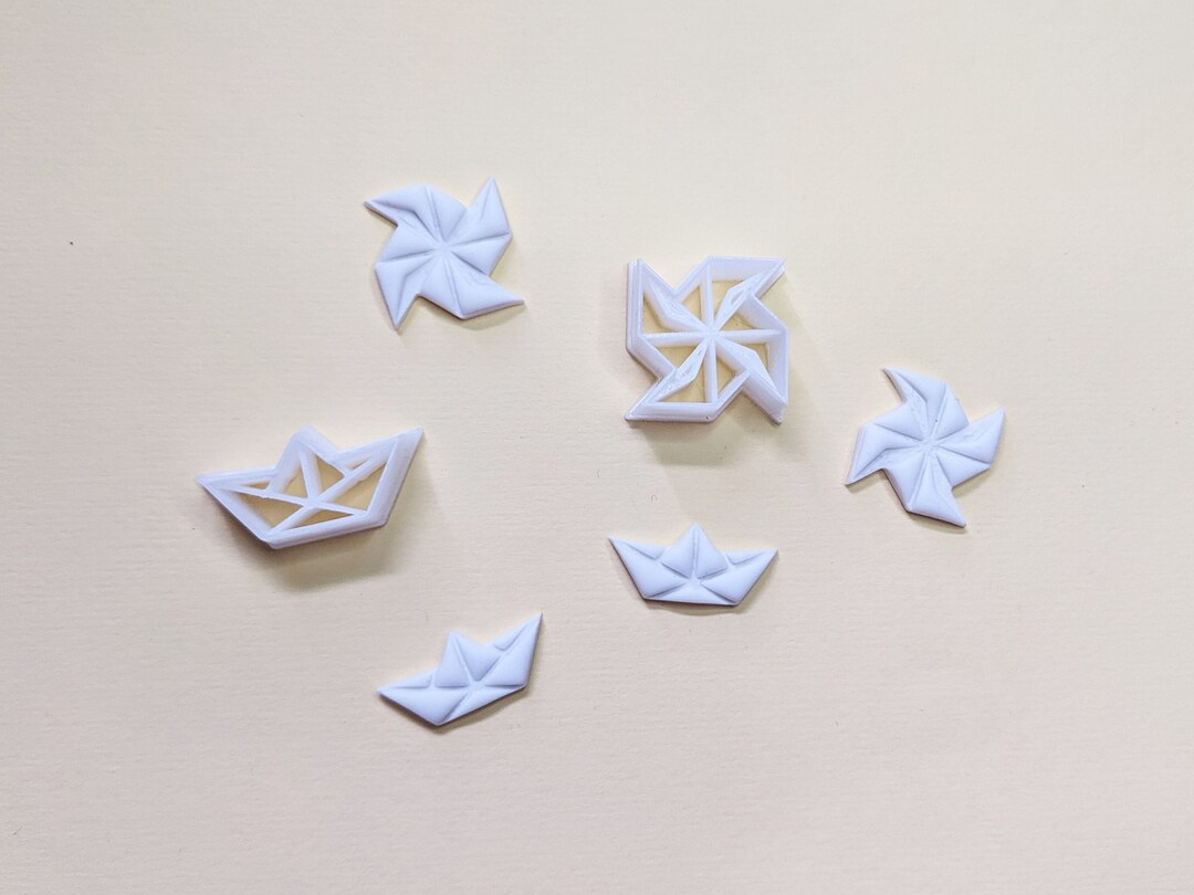 Origami Cutters Origami Boat Cutters Origami Propeller Cutters Origami Polymer Clay Cutters Etsy