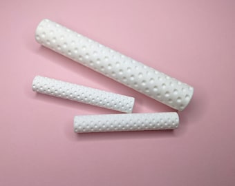 Rolo de textura de argila polimérica Dot: tamanho mini ou maxi