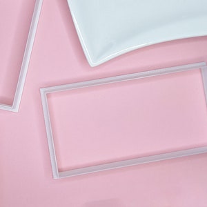 Pottery cutters -  - rectangle cutter - cookie cutter , fondant ,  pottery tools - more sizes, extra large cutter for tiles or dishes