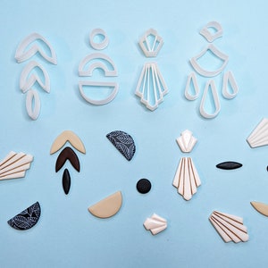 Cutters - 13 PCS Maxi set - cutters for dangle earrings , polymer clay cutters set, bundle