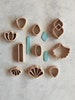 Cutter set with various shapes #5, Earrings cutter, Polymer Clay Tools. Clay Cutting Tools, 3D printed Clay Cutter 