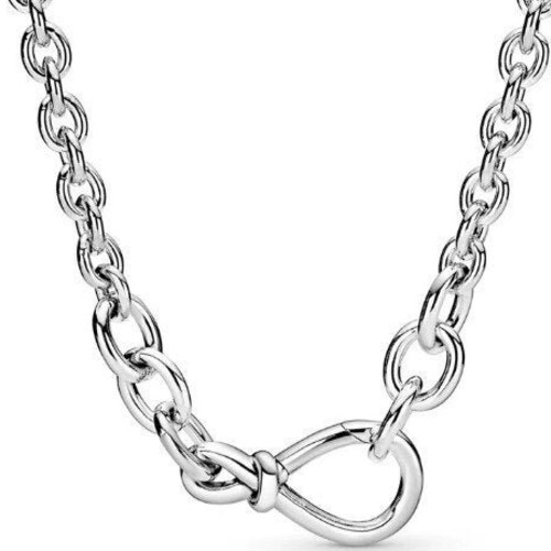 Chunky Infinity Knot Chain Smooth Infinity Knot Chain Necklace Etsy