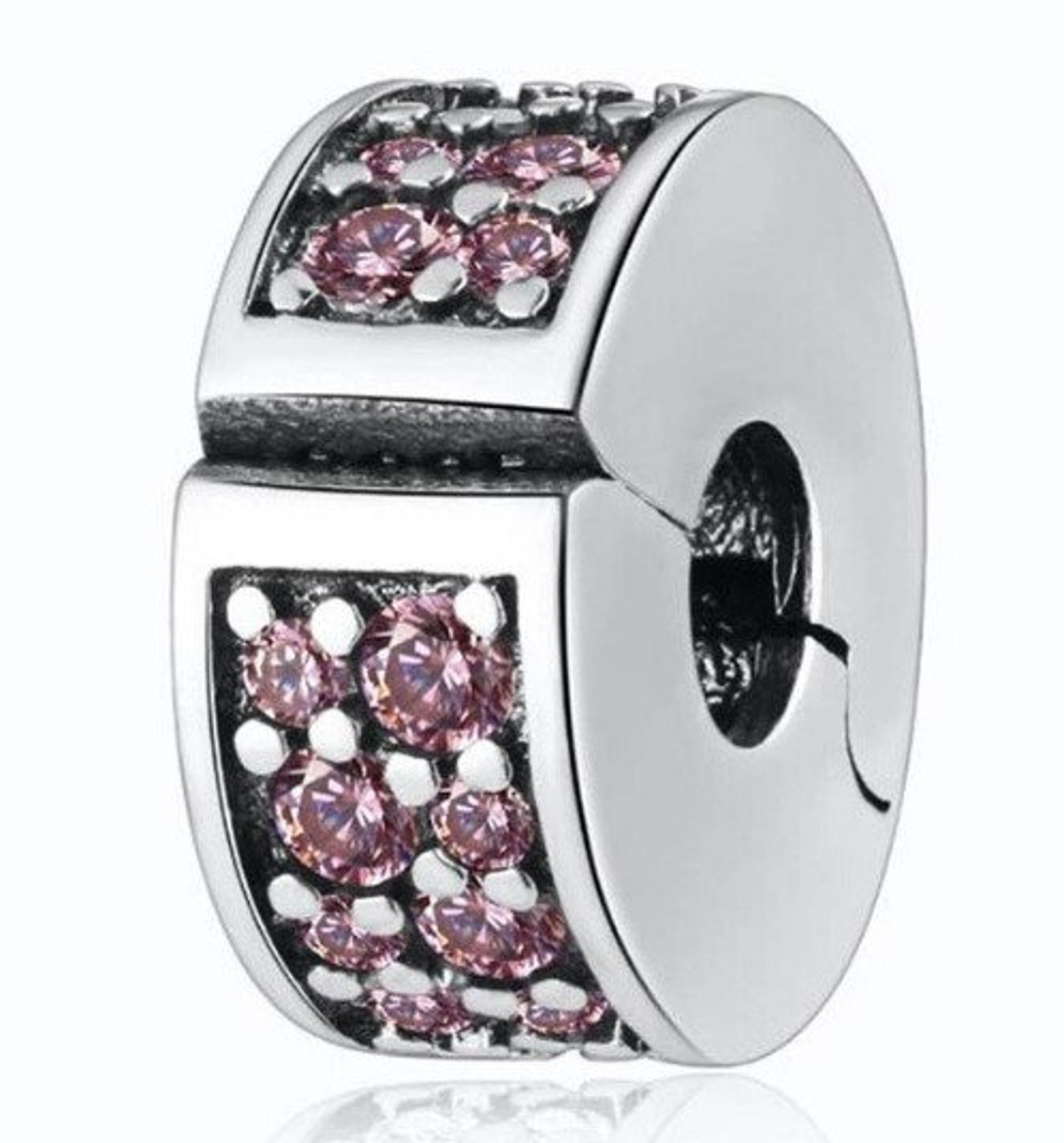 S925 Steriling Silver Clip Stopper for Pandora Charm Shining Etsy