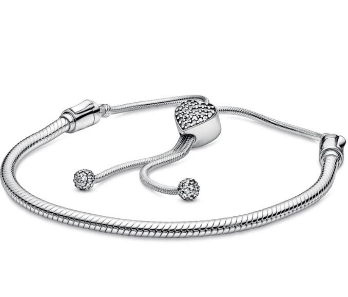 DanLingJewelry 5 pcs 304 Stainless Steel Adjustable Slider Bracelet Slider  Extender Chains Adjustable Bracelets for Jewelry Making