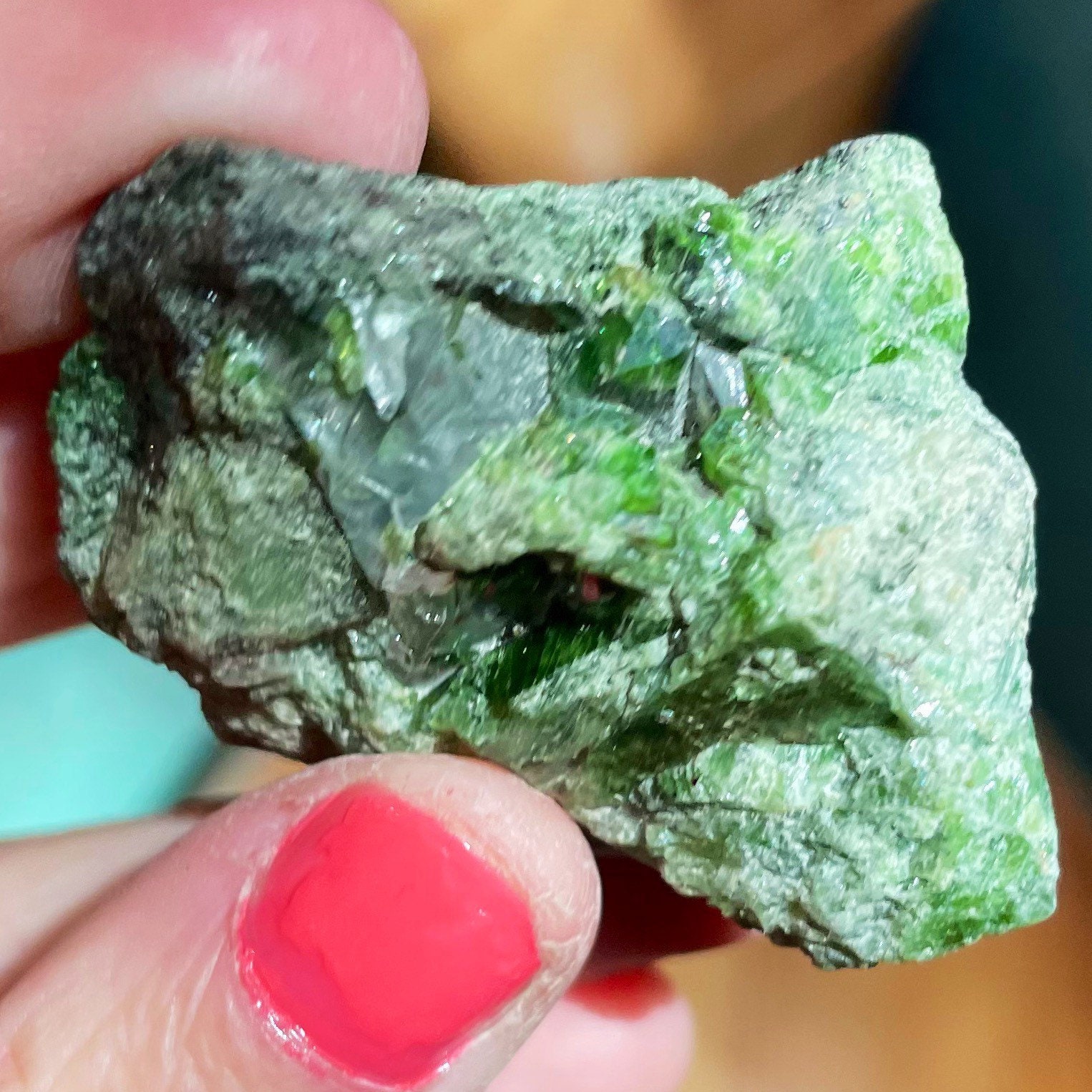 Rare Raw Chromium Diopside Crystal Gemstone Etsy