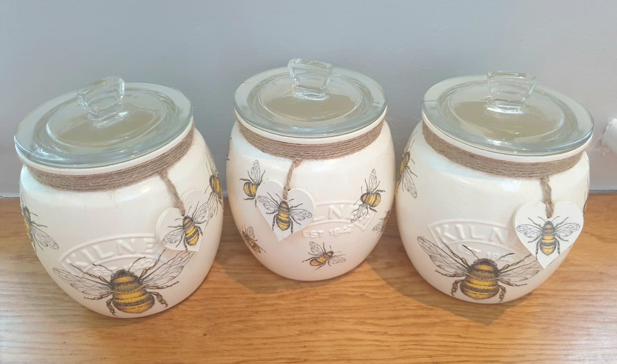 Beautiful Bees tea coffee and sugar pots Kilner jars Etsy