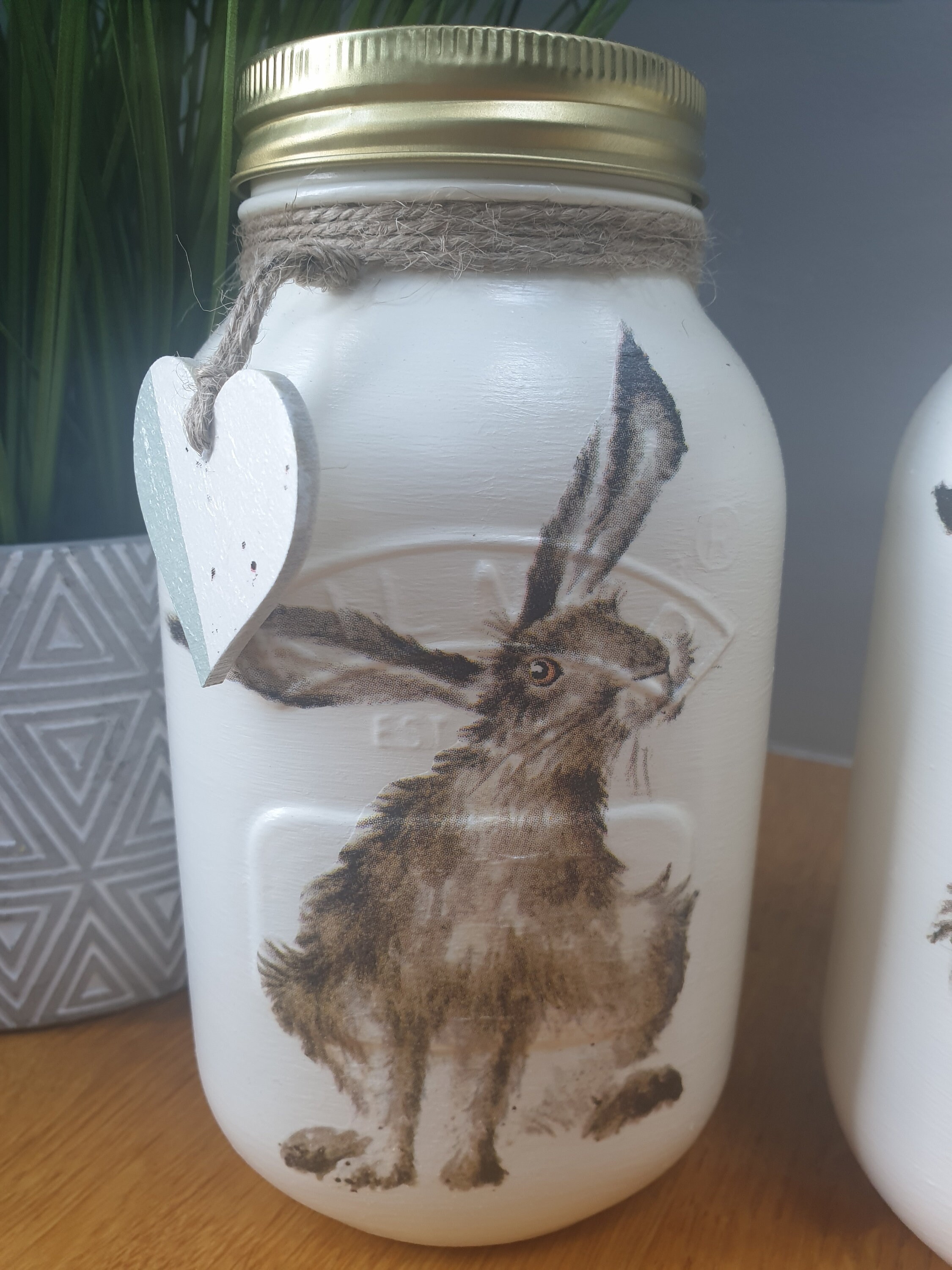 Hares Tea Coffee and Sugar Pots Kilner Jars Kitchen Etsy UK