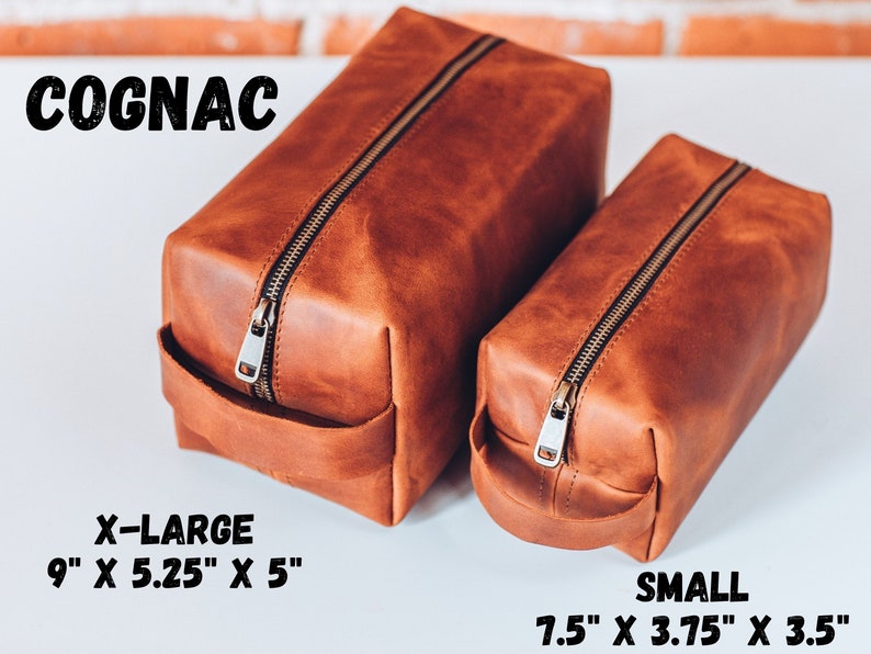 Personalized Men's Toiletry Bag Leather Birthday Gift Etsy