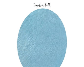 TRUE LOVE Bridal Tulle (Duck Egg Blue) Veil Fabric Sample | 25+ Colour Choices | CUSTOM Colours Available