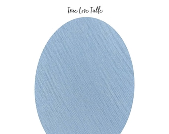 TRUE LOVE Muestra de tela de velo de tul nupcial (azul bebé) / Más de 25 opciones de color / Colores PERSONALIZADOS disponibles