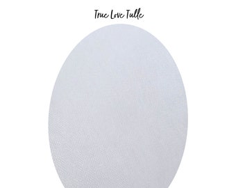 TRUE LOVE Tul nupcial - (Blanco suave) Muestra de tela de velo / Más de 25 opciones de color / Colores PERSONALIZADOS disponibles