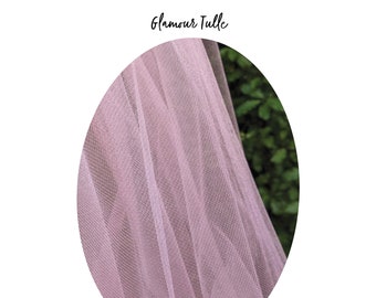 GLAMOUR Sparkle Tulle - Veil Fabric Sample (Pink, White, Ivory, Gold, Silver or Blue) | CUSTOM Veils Available | Melbourne, Australia