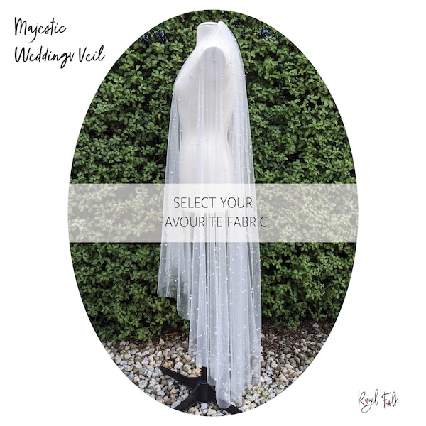 ENQUIRE | Bespoke MAJESTIC Wedding Veil / Cape (Choose your Fabric) | Handmade in Melbourne, Australia | Custom Wedding Veils Available