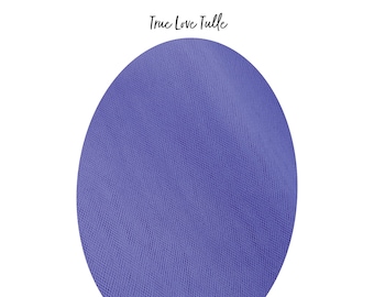 TRUE LOVE Tul nupcial - (Púrpura periwinkle) Muestra de tela de velo / Más de 25 opciones de color / Colores PERSONALIZADOS disponibles