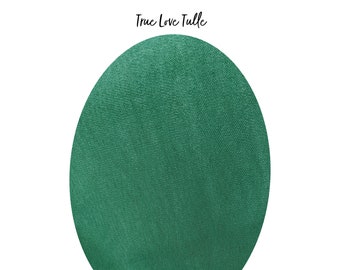 TRUE LOVE Muestra de tela de velo de tul nupcial (verde frondoso) / Más de 25 opciones de color / Colores PERSONALIZADOS disponibles