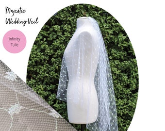 IRIDESCENT Birdcage Veil / Cape (White & Rainbow) | Handmade in Melbourne, Australia | FREE SHIPPING | Custom Wedding Veils Available