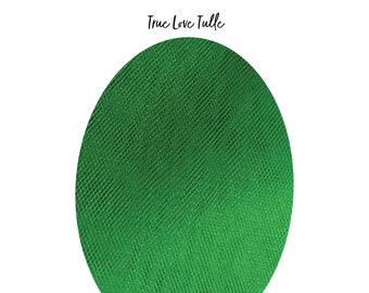 TRUE LOVE Muestra de tela de velo de tul nupcial (verde afortunado) / Más de 25 opciones de color / Colores PERSONALIZADOS disponibles