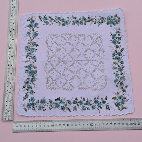 VINTAGE (NEW & UNUSED) | Handkerchief (White, Tea… - image 3