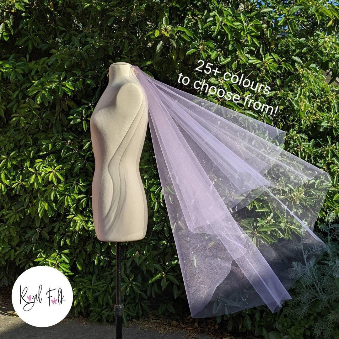 BUTTERFLY 2tier Bridal Veil 25 Colours Handmade in Melbourne