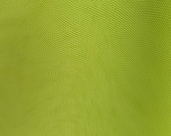 TRUE LOVE Bridal Tulle (Citrus Chartreuse) Veil Fabric Sample | 25+ Colour Choices | CUSTOM Colours Available