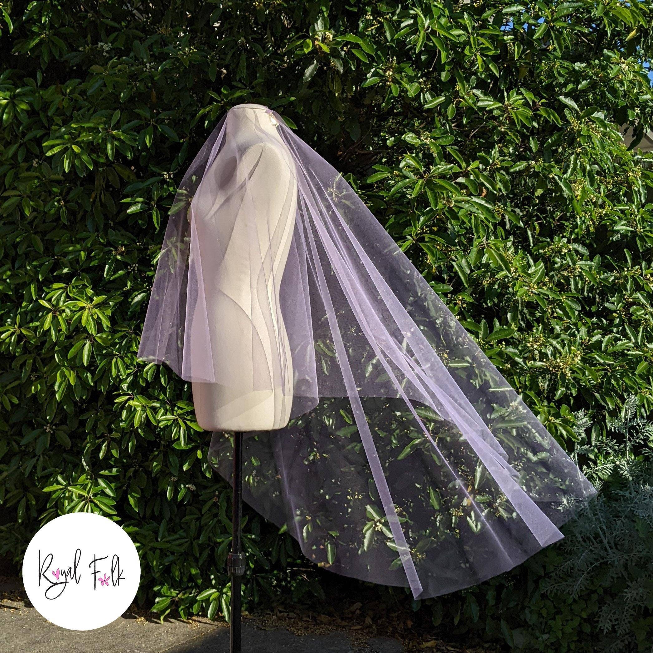 BUTTERFLY 2tier Bridal Veil 25 Colours Handmade in Melbourne