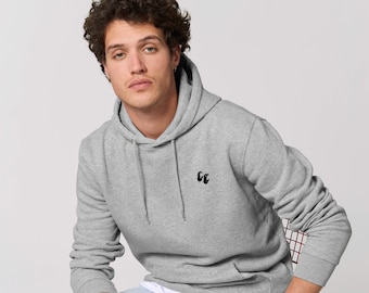 Organic Cotton Pullover Hoodie With Front Pocket