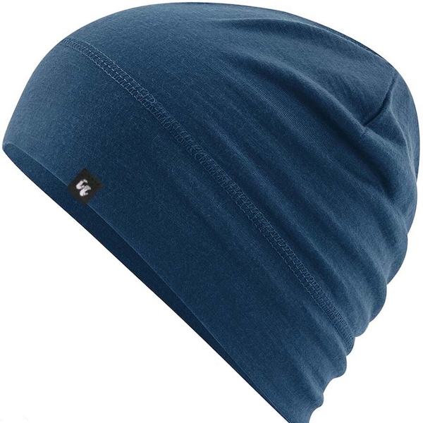 100% Merino Wool Beanie - Pocket Hat & Helmet Liner