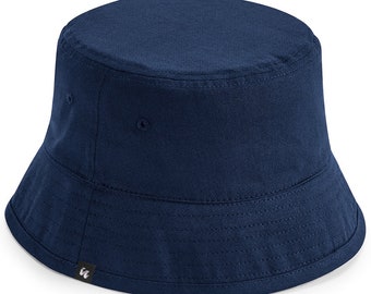 100% Organic Cotton Bucket Hat - Navy Blue