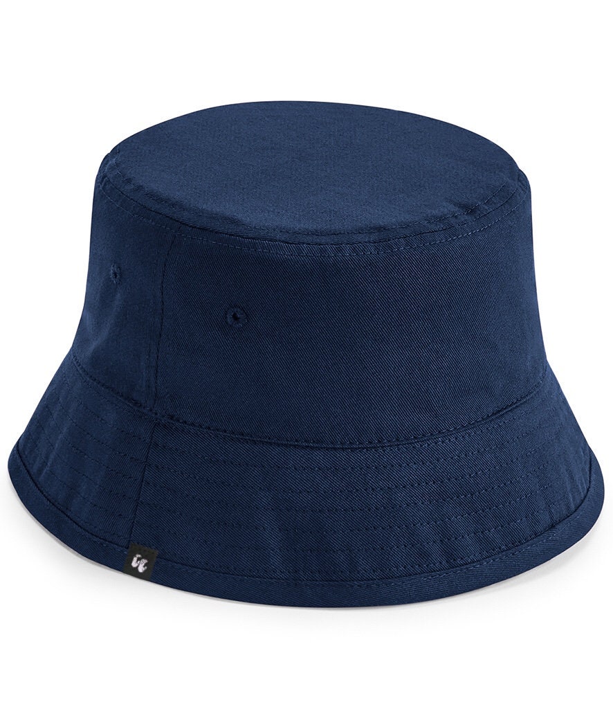 Navy blue bucket hat with string hotsell
