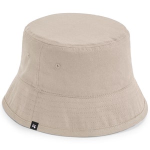 100% Organic Cotton Bucket Hat - Beige