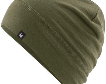 100% Merino Wool Beanie - Pocket Hat & Helmet Liner