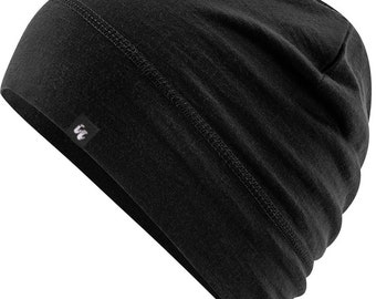 100% Merino Wool Beanie - Pocket Hat & Helmet Liner