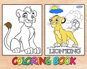 Download Lion King The Coloring Book Etsy