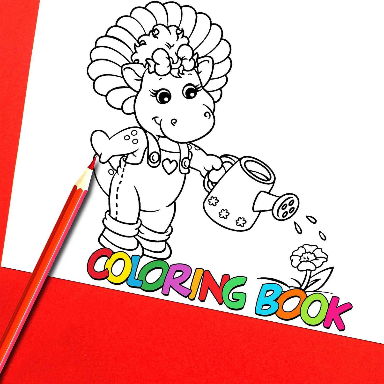 24 Barney Dinosaur Coloring Pages for Kids Best Gift for | Etsy