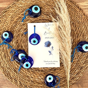 Cadeaux de mariage pour invités en gros, Cadeaux de mariage mauvais œil, Cadeaux personnalisés, Cartes de remerciement, Cadeau de mariage grec, Cadeaux de shower de bébé
