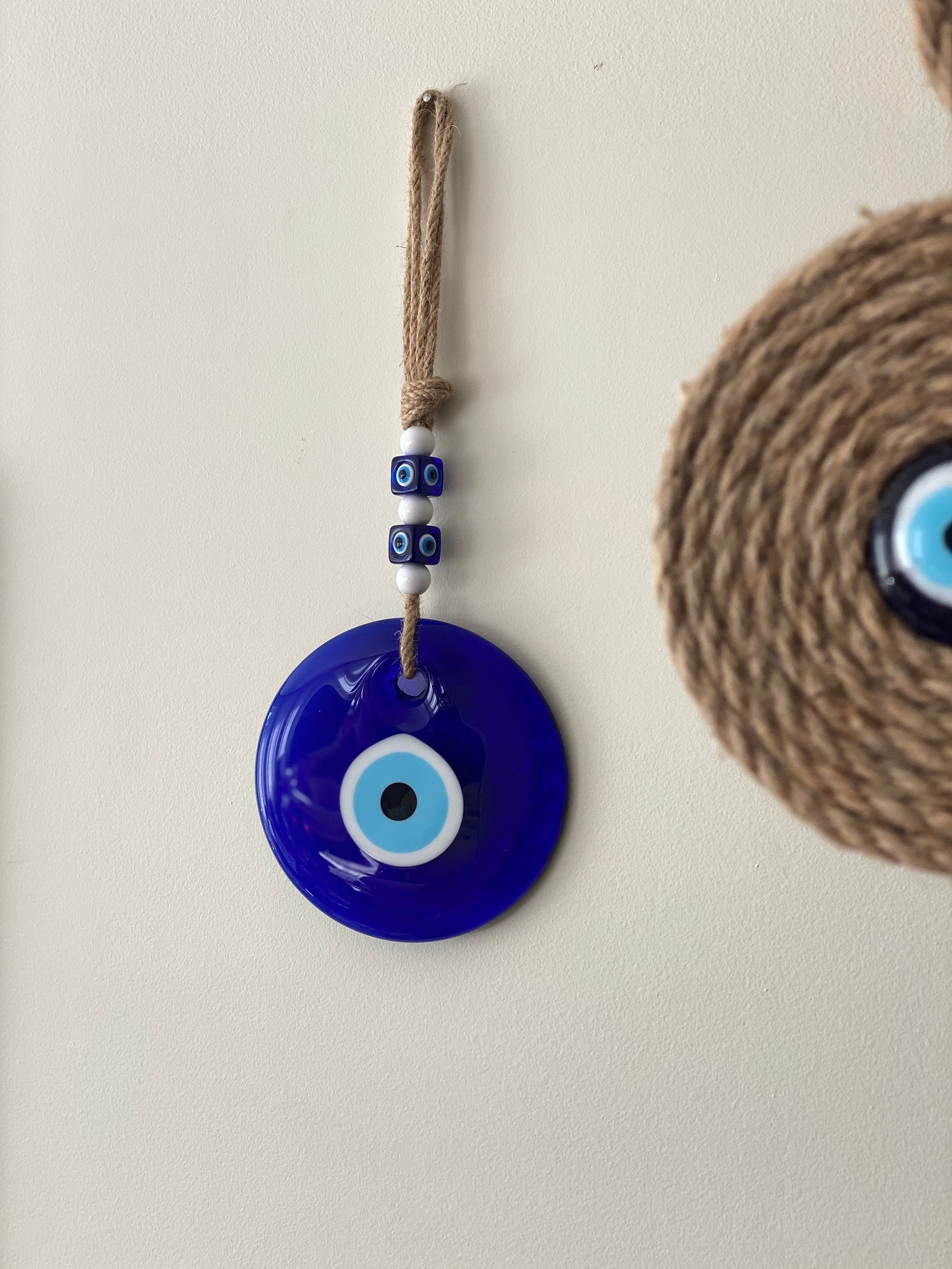 Evil Eye Wall Decor Evil Eye Home Decor Blue Glass Evil Eye Etsy