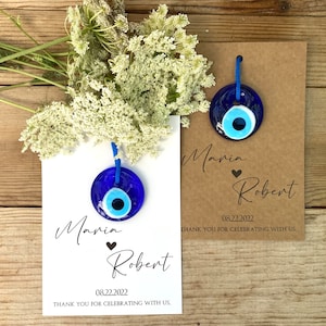 Bomboniere per matrimonio malocchio per gli ospiti, biglietti di ringraziamento personalizzati, regali di protezione, portafortuna, bomboniera per prenascita, regalo per addio al nubilato