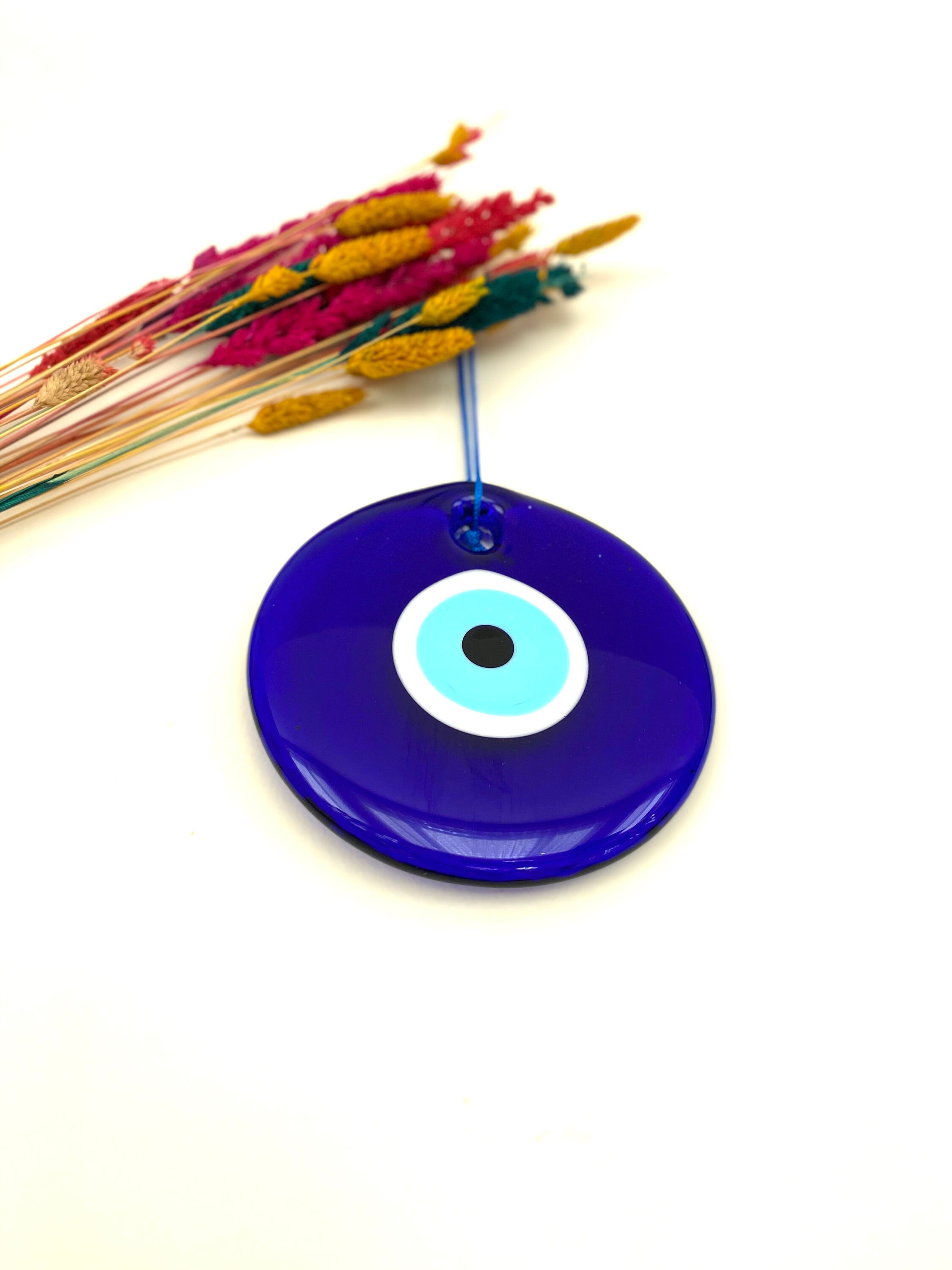 Decoración del hogar del mal del ojo azul cristal mal ojo | Etsy