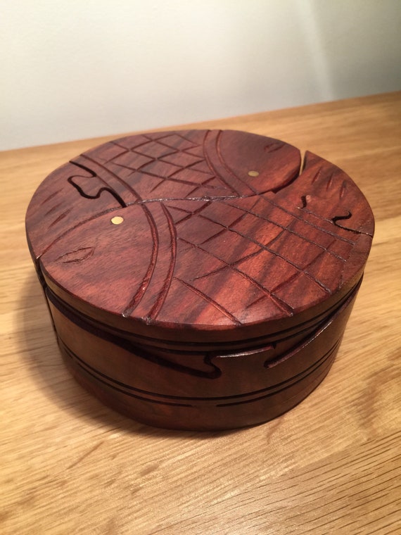 Wooden puzzle sale storage box