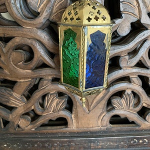 Moroccan Brass Bulleti Hanging Lantern